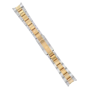 20MM 14K GOLD TWO TONE OYSTER WATCH BAND FOR ROLEX 116133 116613LN SOLID END - Picture 1 of 5