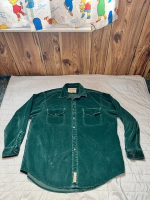 Camisa grande vintage de pana de pana con botones de manga larga Abercrombie Foto 1 de 4