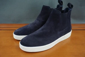 Vince Tamas Chelsea Bota Para Hombres Talla 9.5 Azul Gamuza Pull On Cómodo Zapatos Informales - Imagen 1 de 11