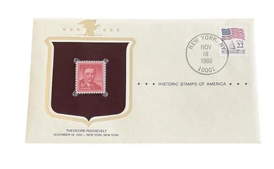 Theodore Roosevelt Stamp 6 Cent Liberty Series Postal Commemorative Society 1955 - Image 1 of 2