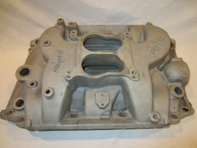 Vintage Edelbrock B-4B Buick 400, 430, 455 Aluminum Intake Manifold, USED - Image 1 of 4