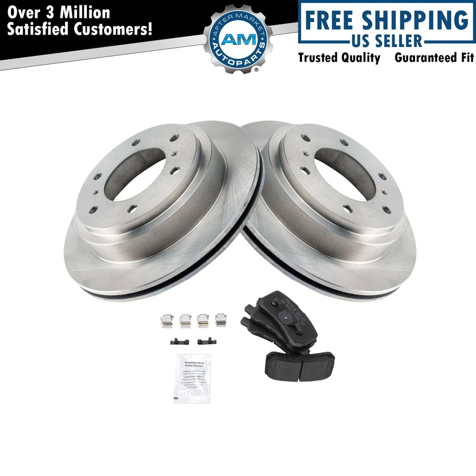 Rear Brake Pad & Rotor Kit Fits 2001-2006 Mitsubishi Montero - Image 1 of 4