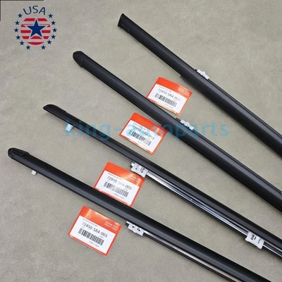 Outer Weatherstrip Door Belt Rubber Set Fits Honda Civic 4D Sedan 1992-1995 Foto 1 de 4
