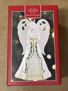 Lenox Sammlerstück Feiertag Weihnachten Engel Glocke 6" Figur Ornament - Bild 1 von 2