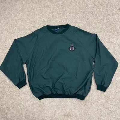 Chaqueta Pullover Rompevientos Golf Vintage Holloway Verde Para Hombre Talla XL Detroit Foto 1 de 4