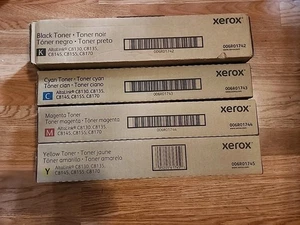 SET OF 4! XEROX 006R01742 006R01743 006R01744 006R01745 KCYM OEM Toner / SEALED - Afbeelding 1 van 1