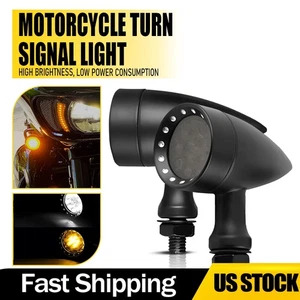 1/2SET Universal Motorcycle LED Signal Blinker Light For Harley Honda Suzuki - Picture 1 of 11