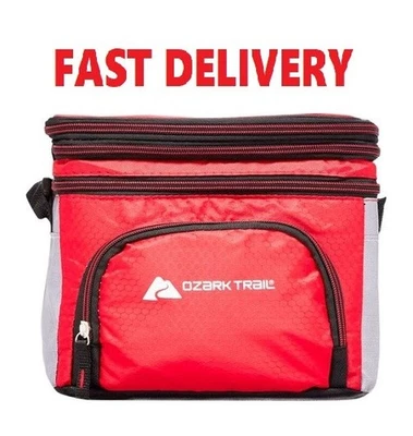 Небольшой холодильник Ozark Trail, мягкий двусторонний холодильник на 6 кварт, емкость 6 банок - Изображение 1 из 4