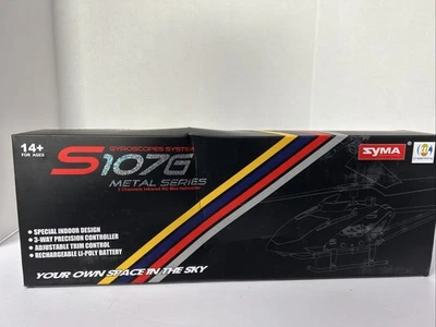Syma Radio Control Mini Helicopter Red Metal Series S107G 3 Channels Infrared - Image 1 of 4