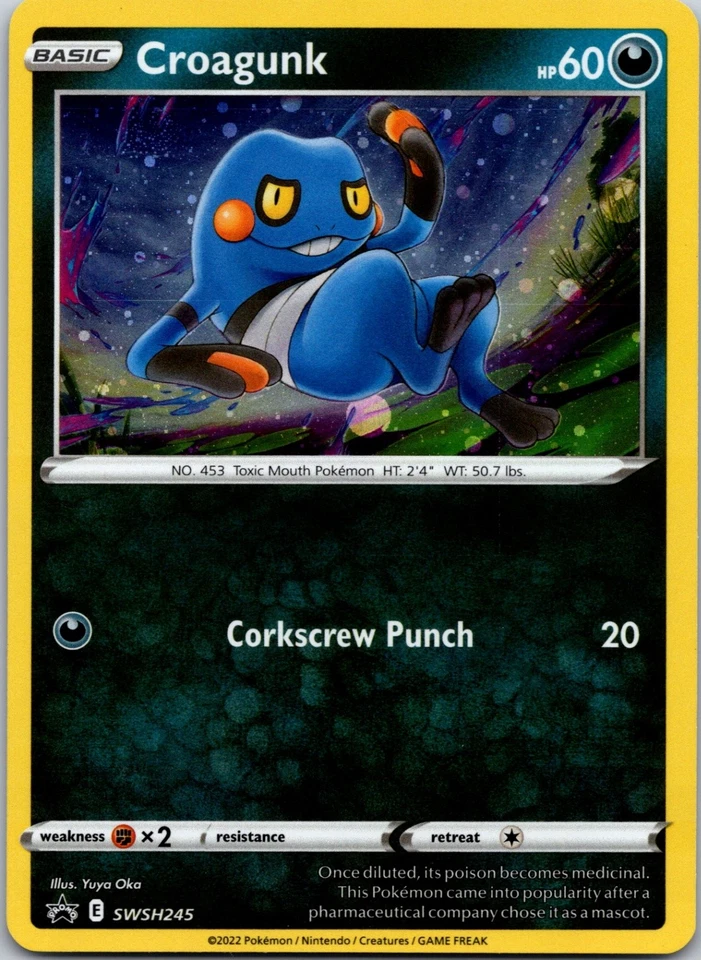 Croagunk -  (Cosmos Holo) Promo SWSH: Sword & Shield Promo Cards SWSH245 NM - Image 1 of 2