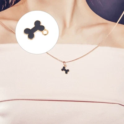  Lot de 30 pendentifs antiques en forme d'os de chien - Bijoux pour animaux - Photo 1/4