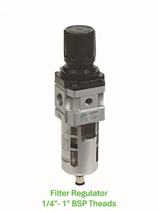 Pneumatic Air Line Filter Regulators  1/4"-1" BSP Threads - Picture 1 of 6