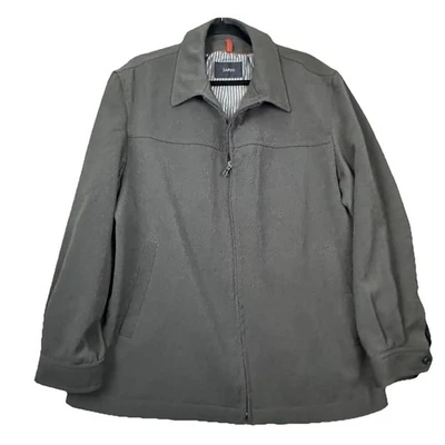 Sanyo Men’s Large Brown Commuter Jacket Classic Lined Outerwear Minimalist Style - Image 1 of 4