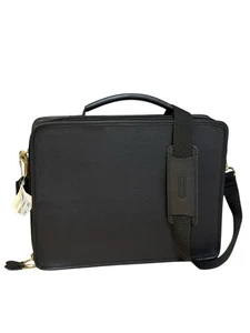 Nuevo con etiquetas 1992 Raro Vintage Coach Bolso de Negocios Maletín 0539 Negro - Imagen 1 de 10