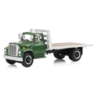 First Gear DCP 1/64 1970s International Loadstar Flatbed Camion Verde 60-2039 - Immagine 1 di 4
