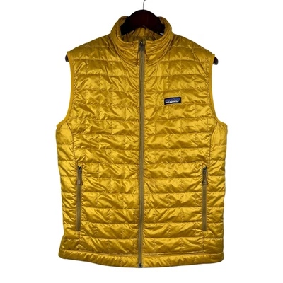 Patagonia Nano Puff Vest Mens M Buckwheat Gold PrimaLoft Lightweight Full Zip - Image 1 of 4