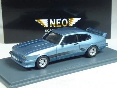 (KI-01-41) Neo Scale Models 43324 Ford Capri Turbo blau metallic in 1:43 in OVP - Bild 1 von 2