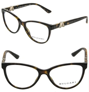 BVLGARI BV4119B Diva 4119 Brown Gold Butterfly Crystal Eyeglasses Authentic - Picture 1 of 11