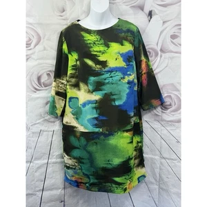 Gok for TU Etuikleid Gr. 14 schwarz grün blau meliert Anlass Smart Party - Bild 1 von 11