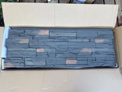 Panel de piedra sintética NextStone Country Ledgestone gris Apalaches 43,5" x 15,5"  Foto 1 de 4