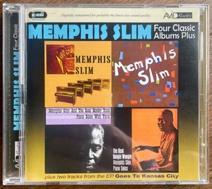 MEMPHIS SLIM FOUR CLASSIC ALBMUM PLUS 2xCD (REAL BOOGIE WOOGIE, REAL HONKY TONK) - Picture 1 of 5