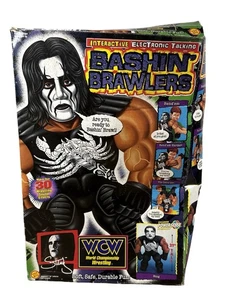De colección 1998 WCW NWO Lucha Libre Sting Bashin Brawlers Toy Biz 21" FUNCIONANDO con CAJA - Imagen 1 de 9