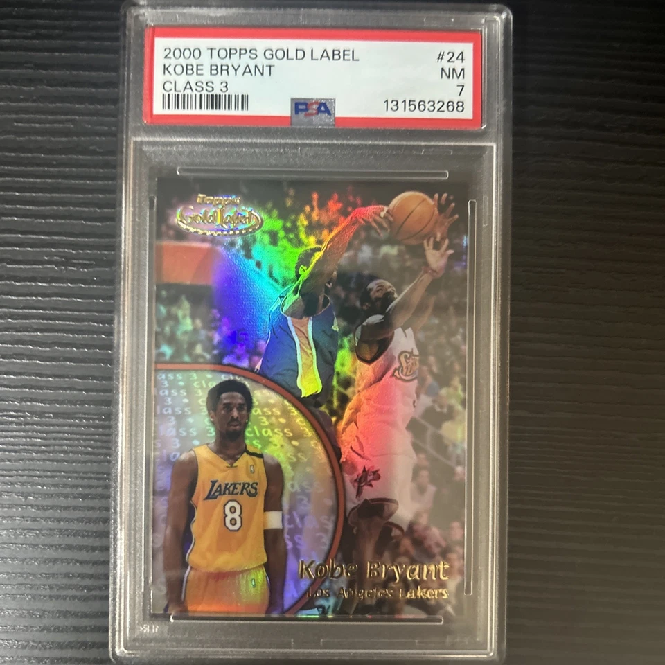 2000 Topps Gold Label Koby Bryant Class 3 PSA  7 - Image 1 of 4