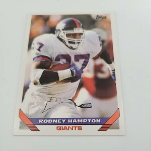 Tarjeta de fútbol americano Topps Rodney Hampton #25 1993 carrera New York Giants - Imagen 1 de 2