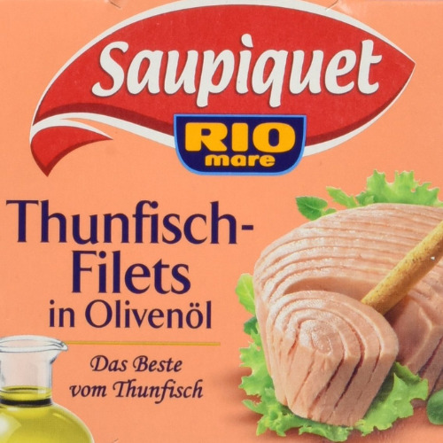 8x Thunfischfilets in Olivenöl 185g Dose - Saupiquet