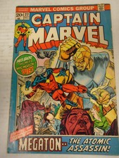 CAPTAIN MARVEL #22 (1972) 1st 20c Issue, Iron Man, Thor, Megaton, Gil Kane