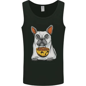 French Bulldog Ghost Dog Halloween Mens Vest Tank Top - Picture 1 of 3