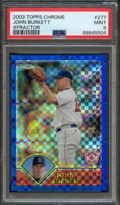 BB - 2003 - Topps Chrome - #277 - John Burkett - XFractor - PSA 9 MINT - Bild 1 von 2