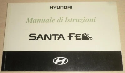 Libretto Uso Manutenzione HYUNDAI SANTA FE' anno 2002-NUOVO.ORIGINALE. - Immagine 1 di 2