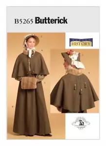 Butterick Sewing Pattern 5265 Cape Skirt Bonnet Fur Muff Size 14-20 Uncut - Picture 1 of 6