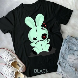 Pastel Goth Tshirts, Green Voodoo Doll Shirt For Teens - Unisex Form T-Shirt - Picture 1 of 11