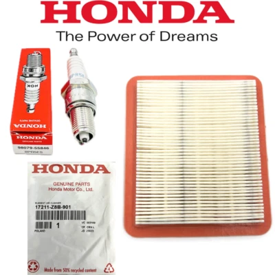 GENUINE HONDA HRX217 GCV200 TUNE UP KIT LAWNMOWER AIR 17211-Z8B-901 Filter - Image 1 of 4