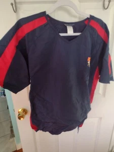 Cooperstown Dreams Park Windbreaker Short Sleeve Mens Size M Blue 🔥 - Picture 1 of 4