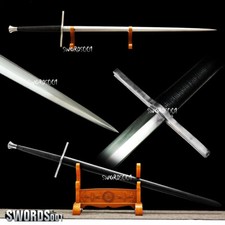 Cosplay King Arthur Sword Leather Sheath Carcon Steel Blade European Style