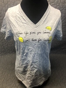 Dear Lash+Love-When Life Gives U Lemons Sell Them 4 Lashes T-Shirt Size M - Picture 1 of 6