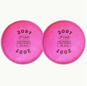 2091 P100 Filtri antiparticolato di ricambio protezione respiratoria confezioni multiple - Foto 1 di 6