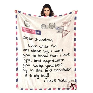 Personalised Blanket Gifts for Grandma Grandma Birthday Gifts from Grandchild... - Picture 1 of 7