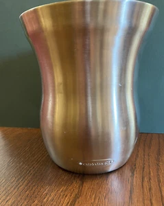 Calphalon Stainless Steel Ice Bucket 7 1/2" Tall 6 1/2" Wide No Lid  - Picture 1 of 4
