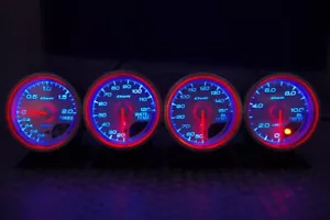 Defi Advance CR Link Meter 60mm White Boost, Water Temp, Oil Temp, Oil Pressure - Picture 1 of 10