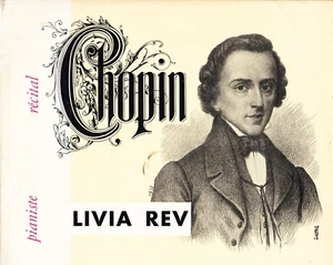 PATHE 33 DT 1013 - LIVIA REV - CHOPIN RECITAL - BERCEUSE PRELUDES ETC 10" VG+/EX - Imagen 1 de 2