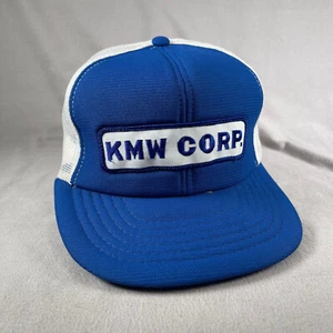 KMW CORP Hat Men Adjustable Blue Vintage Patch SnapBack - Picture 1 of 10