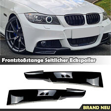 Produktbild - Frontstoßstange Seiten Splitter Für BMW E90 M-Tech LCI 2009-12 Glänzend Schwarz