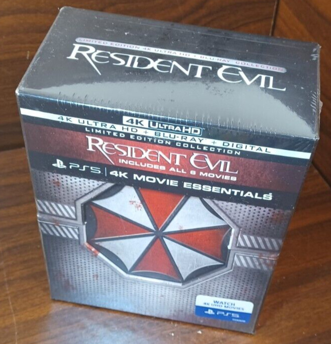 Resident Evil 4K Blu-ray Box Set Includes All 6 Movies With SteelBooks