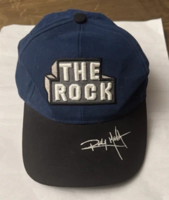 Vintage WWF Warzone - "The Rock" - Rocky Maivia Hat - Blue - Image 1 of 2