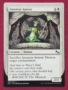 Magic The Gathering UNSTABLE AMATEUR AUTEUR A white card MTG - Picture 1 of 2