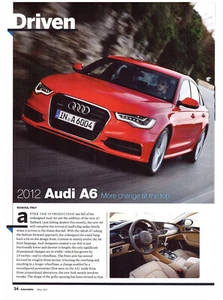 AUDI A6 Berlina 2012, USA Rivista Auto Test Stradale 'Guidato' Effettuato In Italia - Foto 1 di 1